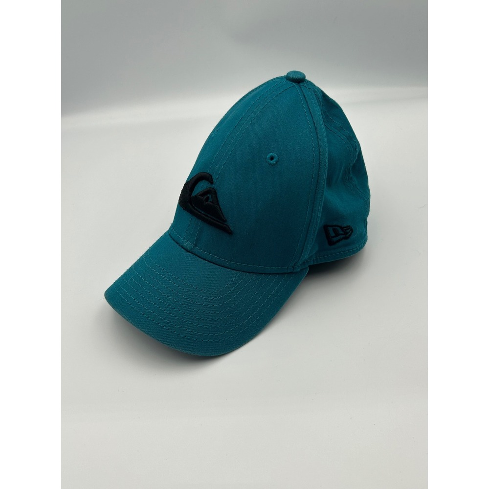 Quiksilver New Era 39THIRTY Hat Toddler Child Teal Blue Stretch Fit Baseball Cap